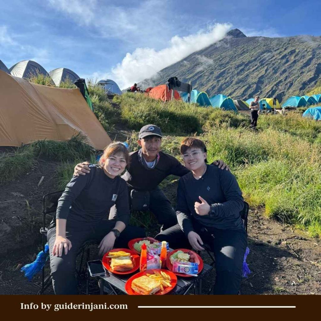 Have Breakfast Before Hiking Rinjani